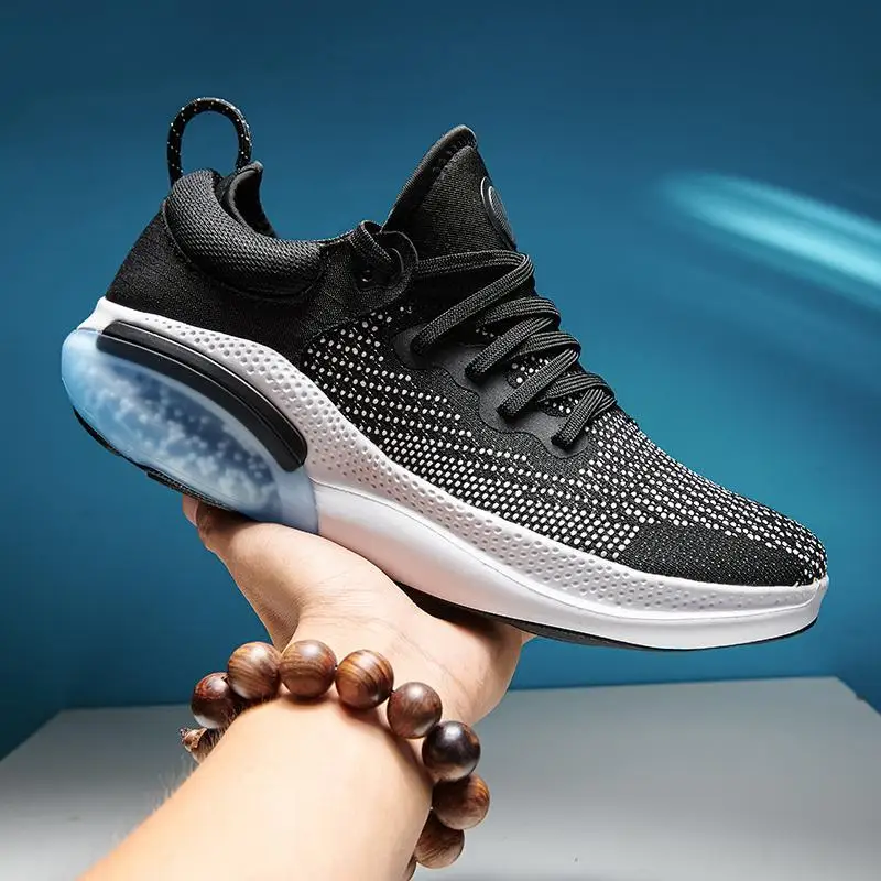 New Men Women Sneakers Running Shoes Outdoor Sports Shoes Unisex 3D Fishbone Lock System Breathable Knitting Upper Walking Shoes