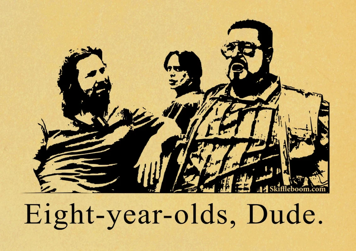 Большой Lebowski из комедии фильмы крафт-бумаги искусство живопись обучение