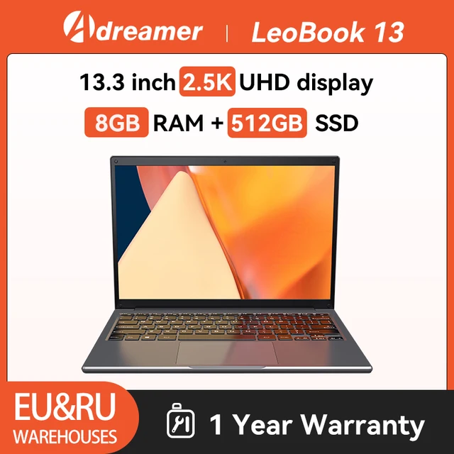 Ноутбук Adreamer LeoBook 13 Intel 13,3 дюймов Celeron N4020 DDR4 8 ГБ 1 ТБ SSD компьютер 2560X160 0 разрешение офисный учебный ПК 1