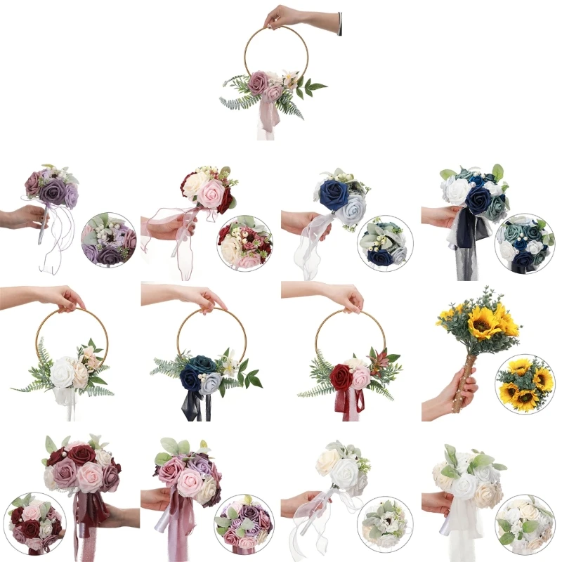 

Wedding Artificial Flower Bouquet Simulation Flower Ornaments Decoration for Wedding Flower Arrangement Decoration Gift