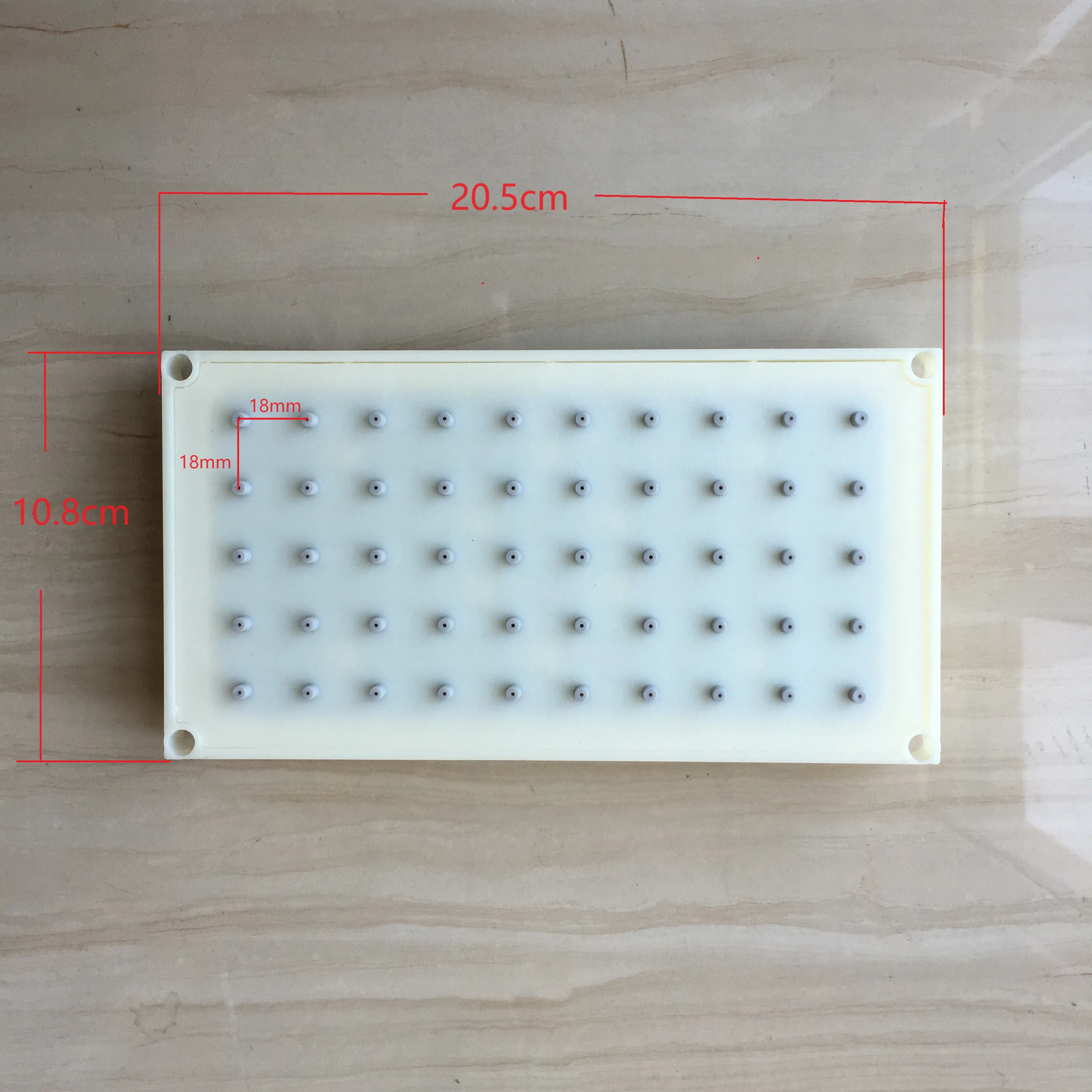 

Прямоугольная насадка для душа из АБС-пластика 20,5X10,8 см, аксессуары для насадки для душа с верхним распылением 5*10 отверстий