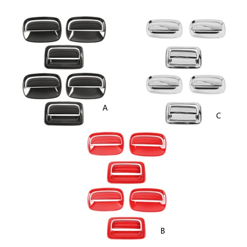 

Стайлинг автомобиля, задняя дверная ручка, декоративная крышка, отделка, внешняя задняя дверь, наклейки против царапин для SuzukiJimny 6x