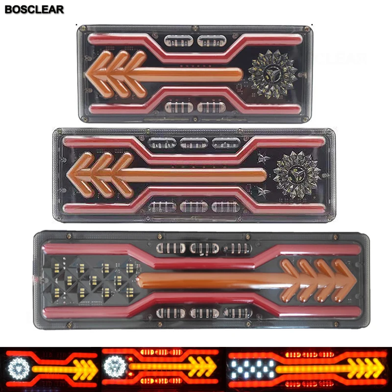 

Lorry Truck Van Led Rear Tail Light Warning Lights Waterproof Rear Lamp Tailight Stop Reverse For Trailer Caravans Ute Campers