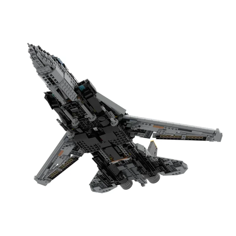 Строительные блоки Moc в стиле милитари F-14 модель TOMCAT технология самолета кирпичи