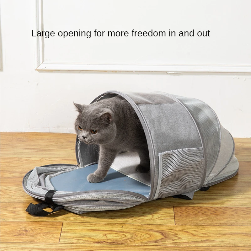 

Pet Backpack Expansion Cat Bag Going Out Portable Transparent Pet Bag Going Out Breathable Folding Pet Tent