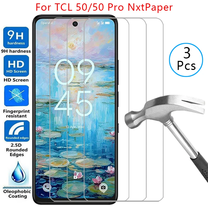 Закаленное стекло для tcl 50 pro nxtpaper чехол телефона on tcl50 50pro tcl50pro 50nxtpaper back cover 360