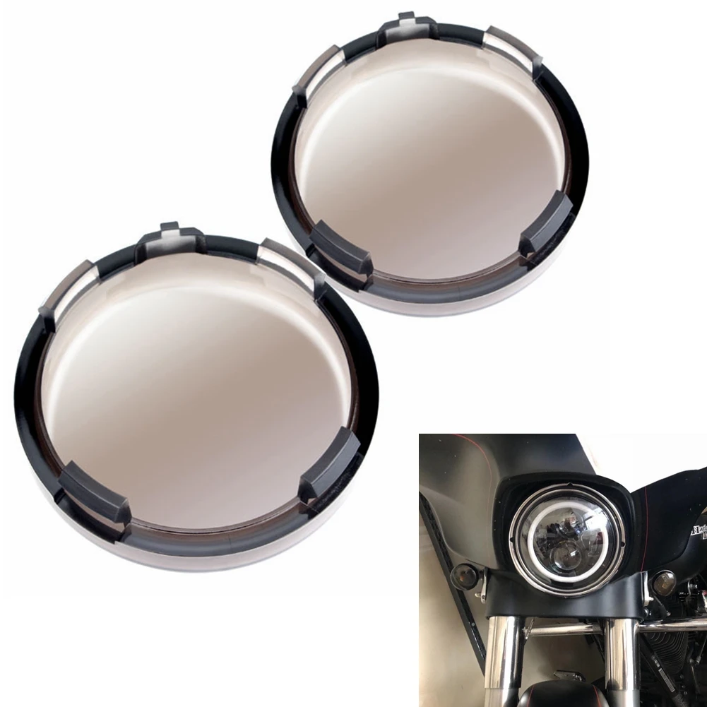 Световой сигнал поворота мотоцикла, крышка дымовой линзы для Harley Sportster 883 1200 Touring Road King Dyna Softail Fatboy Lo
