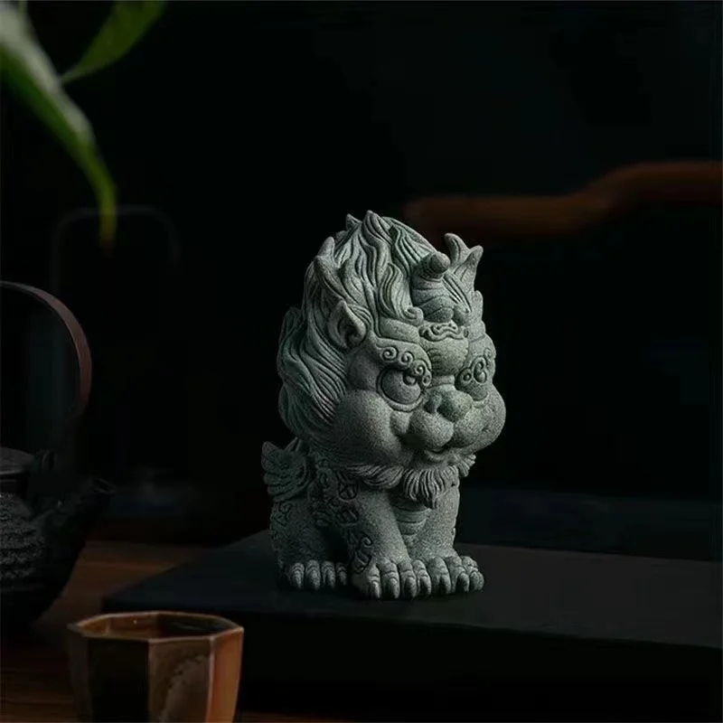 

Статуэтка Кирин из зеленого камня QIANFANEIVES