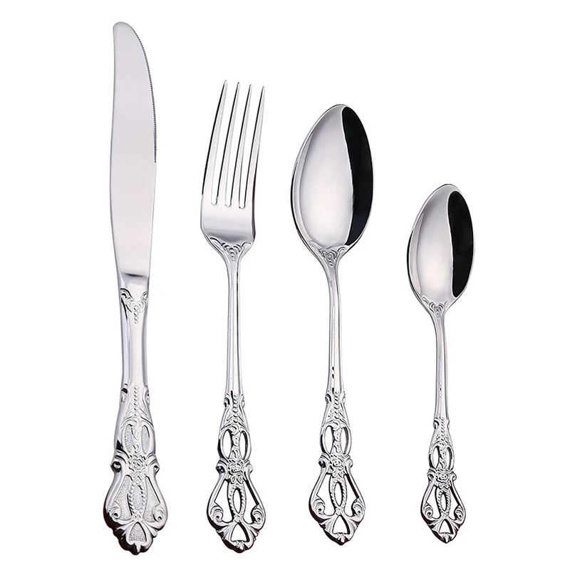 

4 шт., вилка из нержавеющей стали