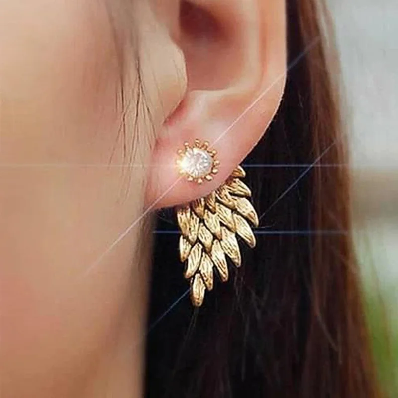 

New Personality Wing Earrings Women Cool Accessories for Party Hip Hop Style Girl Earrings Statement Jewelry Surprise Gift