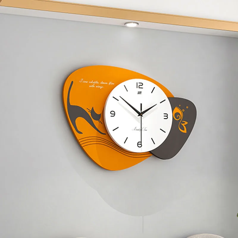 

Girls Mural Wall Clocks luxury Design Interior Modern Wall Clocks Stylish Cute Xenomorph Reloj Mural Decoration Home TY140YH