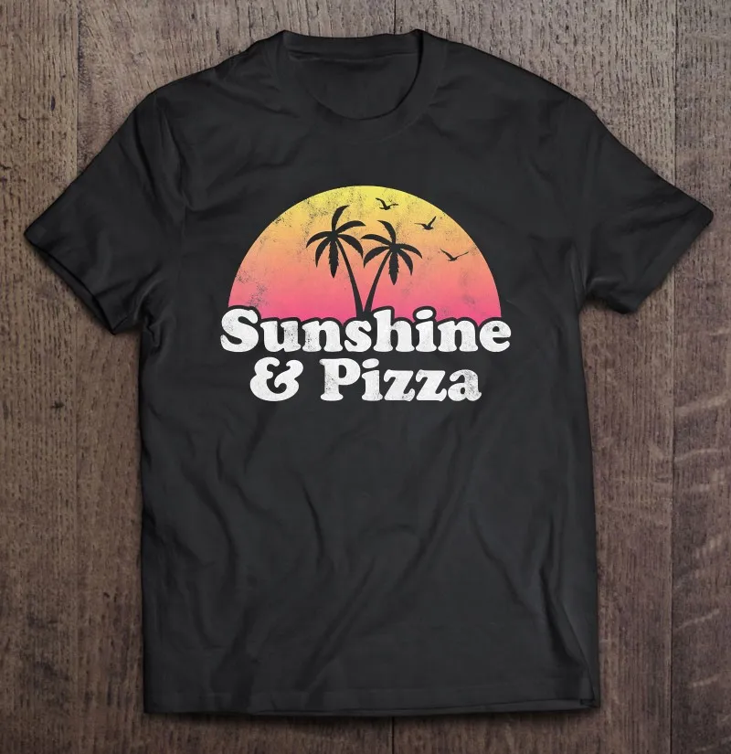 

Женская футболка с принтом пиццы в подарок-солнечный свет и пицца для мужчин, аниме одежда, мужские футболки для мужчин, футболка оверсайз д...