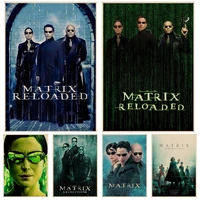 classic movie the matrix keanu reeves neo anime posters wall art retro posters for home wall decor