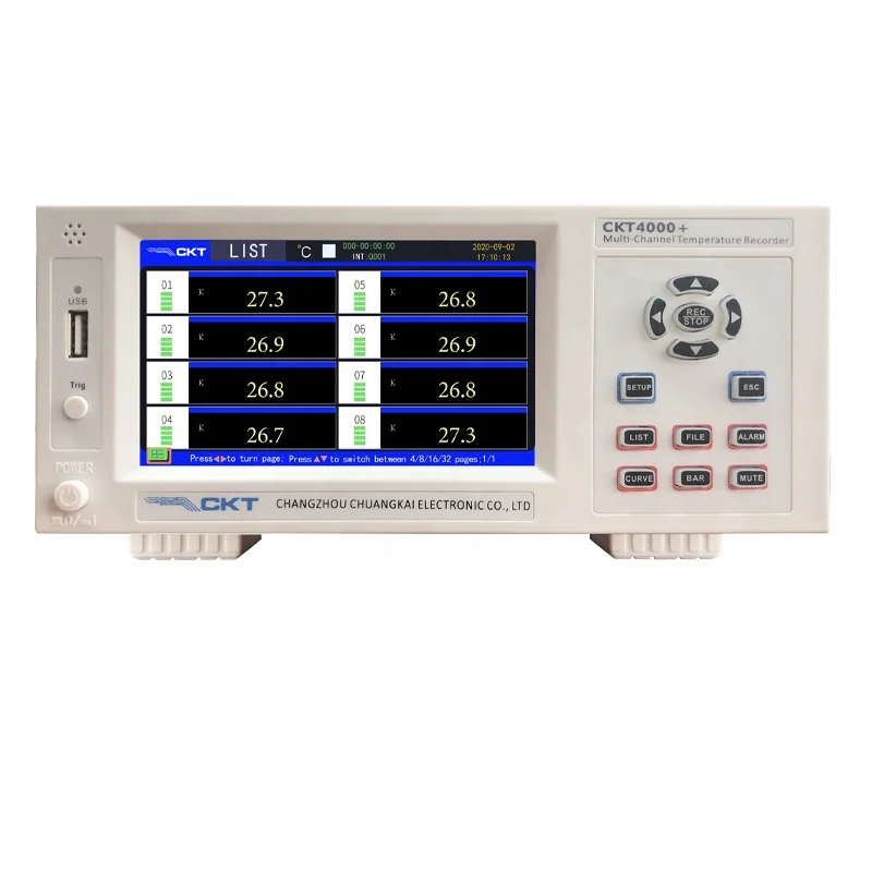 

CKT4000+ 16-channel Temperature Logger Recorder Multi-channel Thermometer