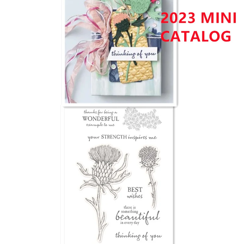 

Slender Flower Branch Clear Stamps And Cutting Dies For Diy Dies Clipboard Handmade Paper Cards Decorating Album Craft Dies 2023