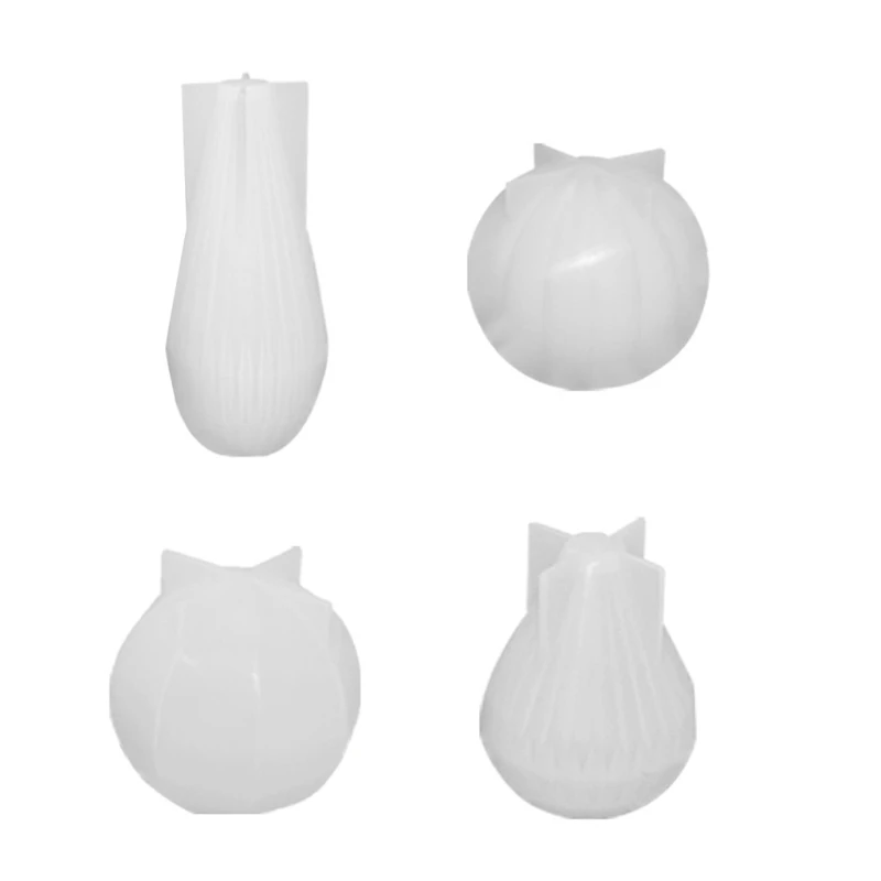 

Geometric 3D Candle Epoxy Resin Mold Chocolate Cake Aromatherapy Plaster Silicone Mould DIY Crafts Handmade Home Decor