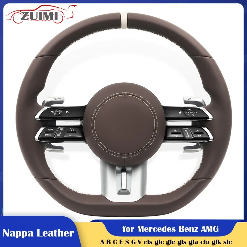 Фото Рулевое колесо в сборе Bown OEM, любой цвет, для Mercedes-Benz AMG A, C, E, S, G, V-класса W204, W205, W206, W212, W213, W221, W222, W223 №1