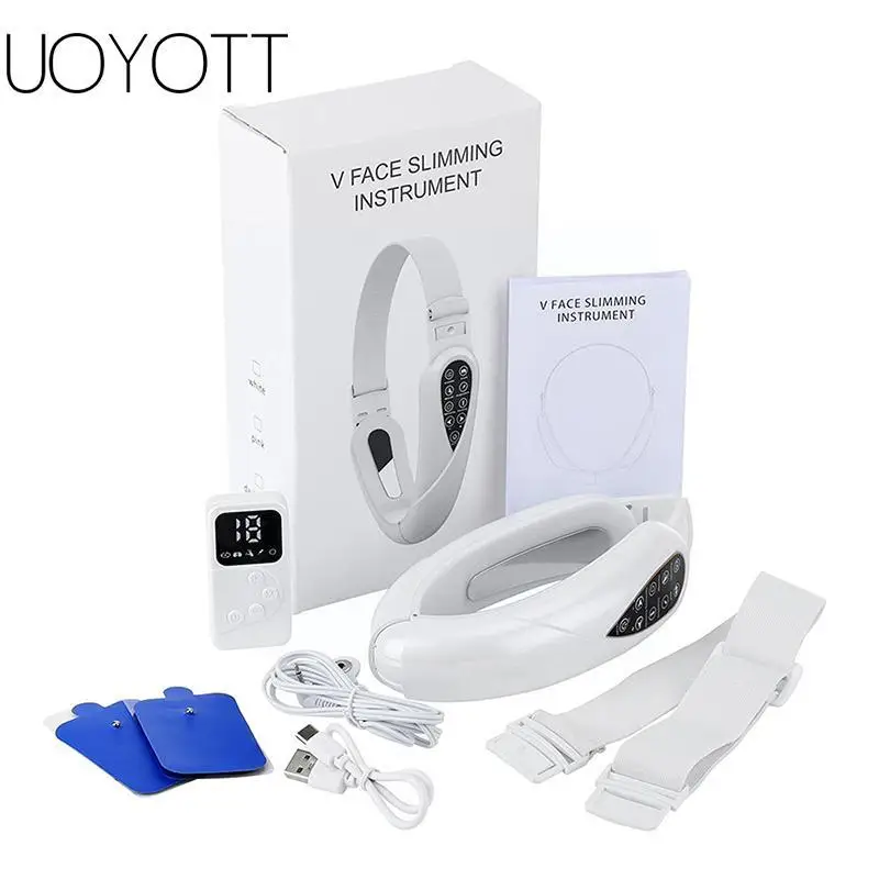 

Электрическая подъемная машина, устройство для похудения с вибрацией, V-образный подтягивающий ремень для щек, подтягивающий двойной Масса...