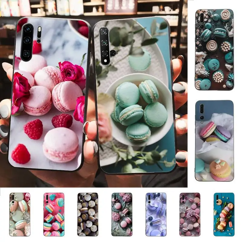 

Dessert ice cream Macaron Food Phone Case for Huawei P30 40 20 10 8 9 lite pro plus Psmart2019