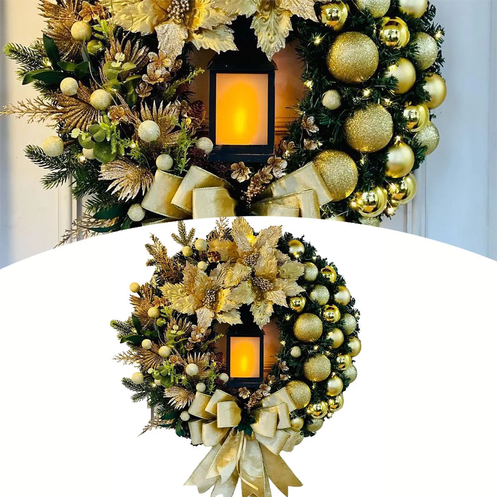 

1pc Christmas Holiday Decor Christmas Door Knocker With Christmas Element Plastic Decoration For Home Garden Living Room