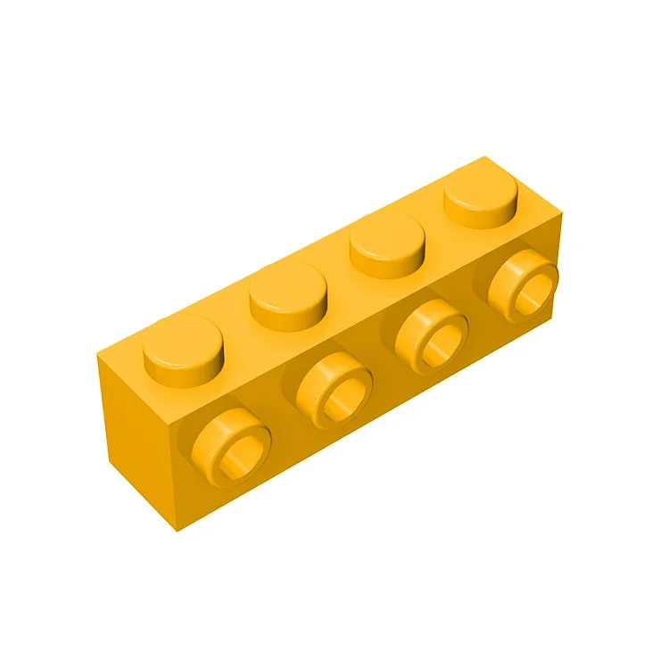 WeBrick MOC 10 шт. 30414 модифицированный кирпич 1x4 с шипами на боковой стороне
