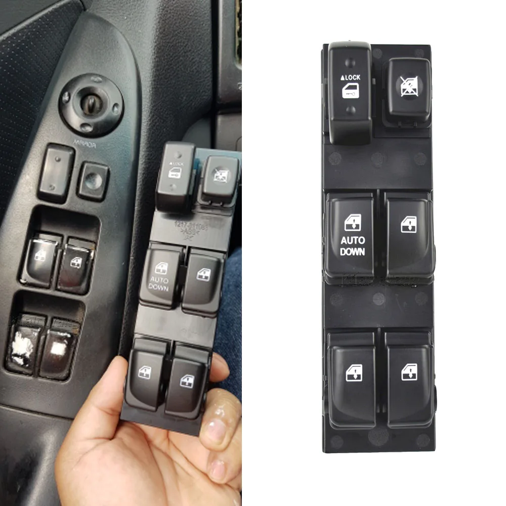 

Car Front Left Driver Side Electric Power Master Window Control Switch For Hyundai Elantra HD 2007 2008 2009 2010 93570-2H110