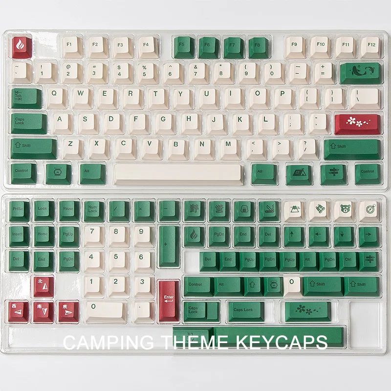 GMK Camping Keycap PBT Dye Sublimation 141 Keys Cherry Profile Keycaps For Mechanical Keyboard MX Switch