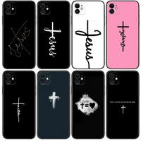 jesus christ cross phone cases for iphone 13 pro max case 12 11 pro max 8 plus 7plus 6s xr x xs 6 mini se mobile cell