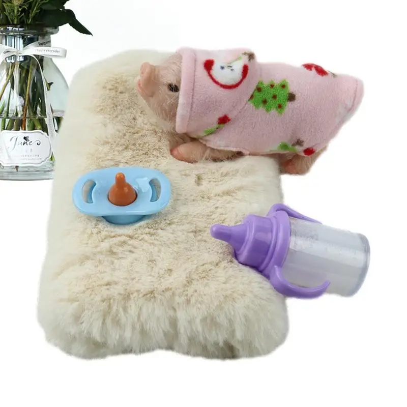 

Силиконовая мини-игрушка для свиньи, Мягкая Реалистичная мини-игрушка для свиньи