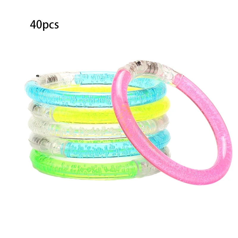 

40 шт., светящиеся браслеты