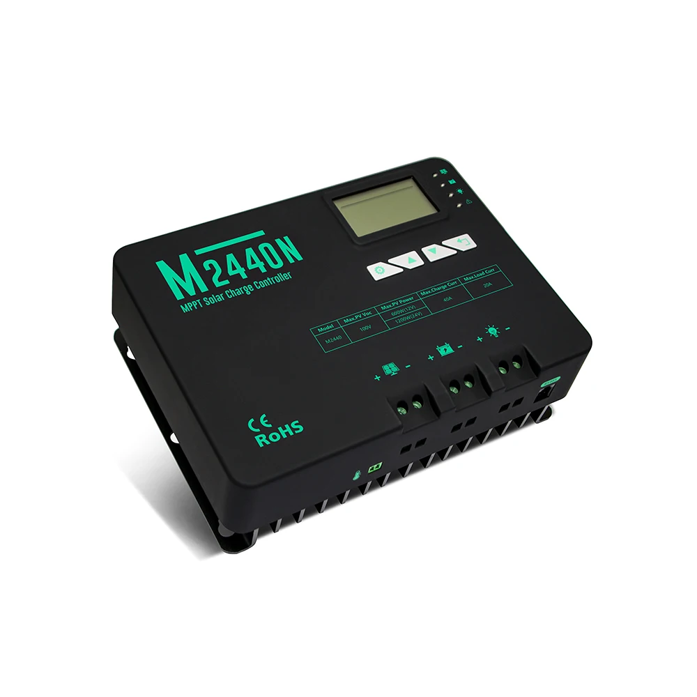 

40AMP SOLAR PANELS CONTROLLERS MPPT SOLAR CHARGE CONTROLLERS WITH LCD DISPLAY M2440N