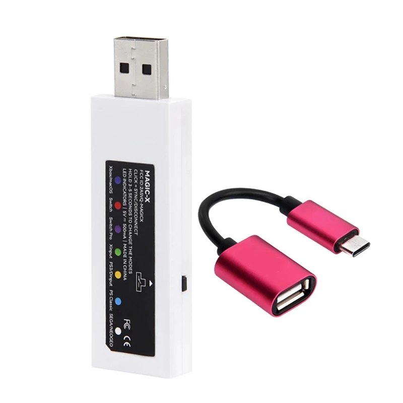 Беспроводной USB-адаптер MAGIC-X для PS5/PS4 серии X/S/Xbox1/PS3/Switch/Raspberry Pi/Steam/Sega/PC/Neog