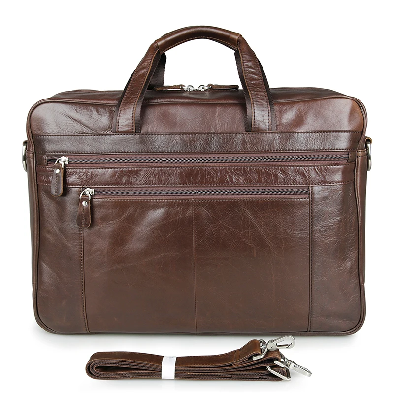 

17-inch Leather Laptop Bag For HP/IBM/MACBOOK/DELL/ASUS, Etc., Business Casual First Layer Cowhide Bag, Multi-purpose Bag