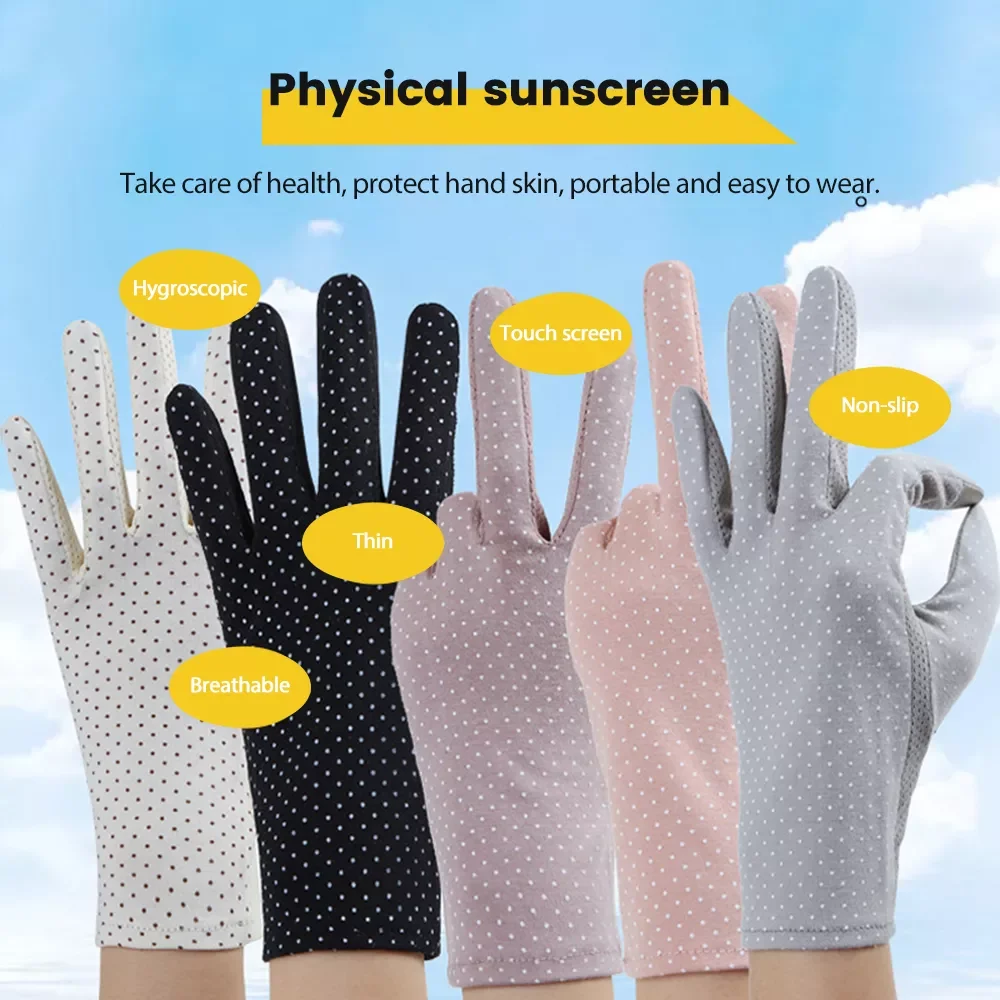 

UV Protection Driving Gloves for Women Men Sunblock Driver Gloves Slim Breathable Touchscreen Cycling Sun Gloves