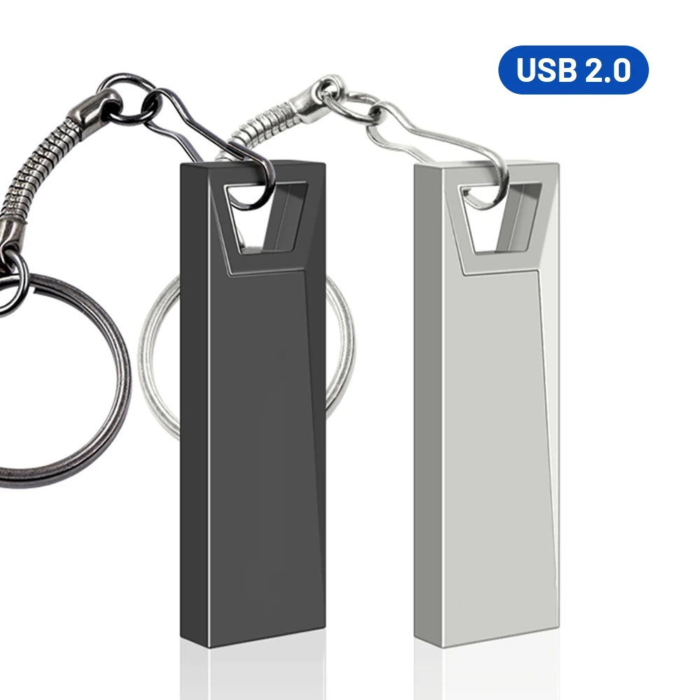Высокоскоростной металлический USB-накопитель Cle USB 2.0 Интерфейс 64 ГБ/128 ГБ/32 ГБ/16 ГБ