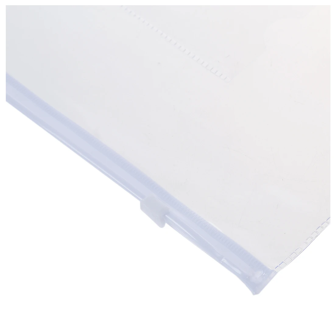 

White Clear Size A5 Paper Slider Zip Closure Folders Files Bags 20 Pcs