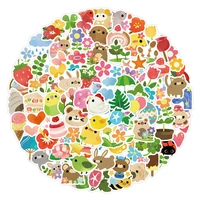 103050pcs cute animals flowers and green plants cartoon graffiti stickers toy luggage laptop ipad guitar stickers wholesale
