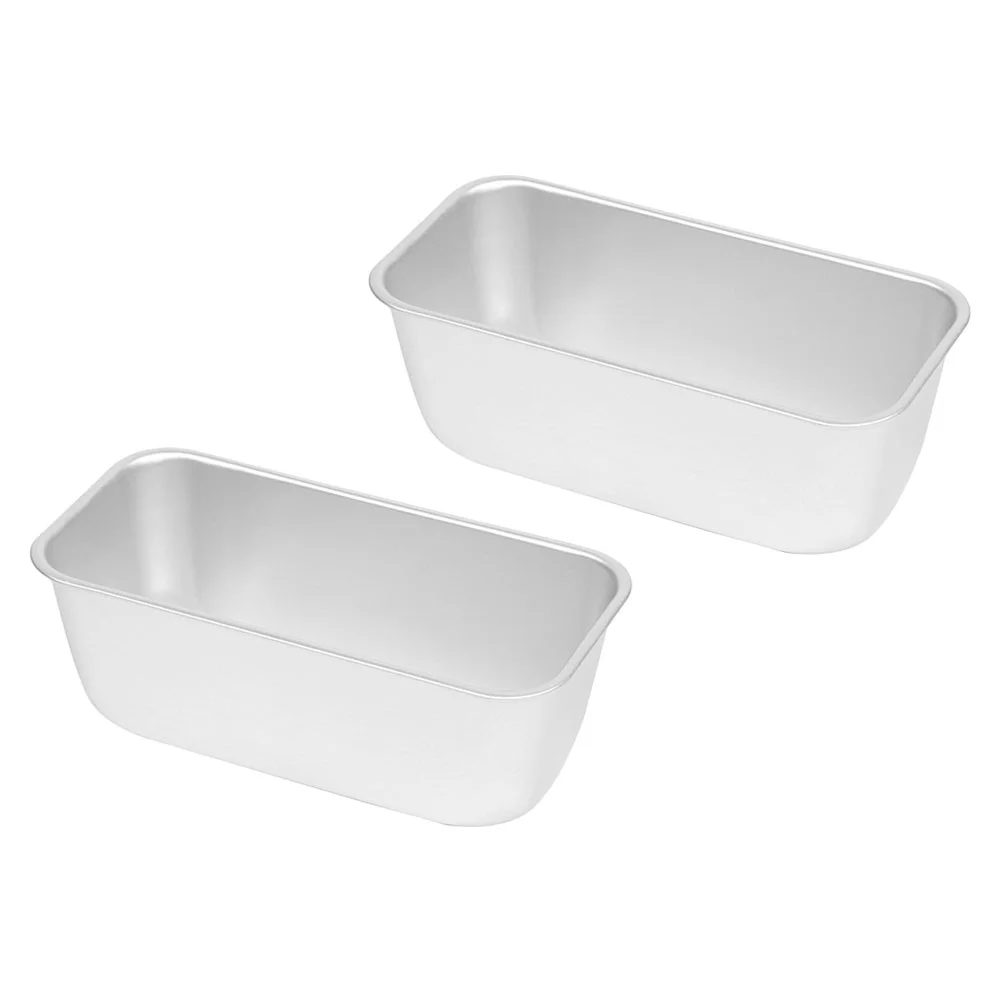

2 Pcs Silicone Loaf Pan Baking Tools Silcone Molds Rectangular Soap Rectangular Tray Baking Bread Tray Small Bread Toast Box