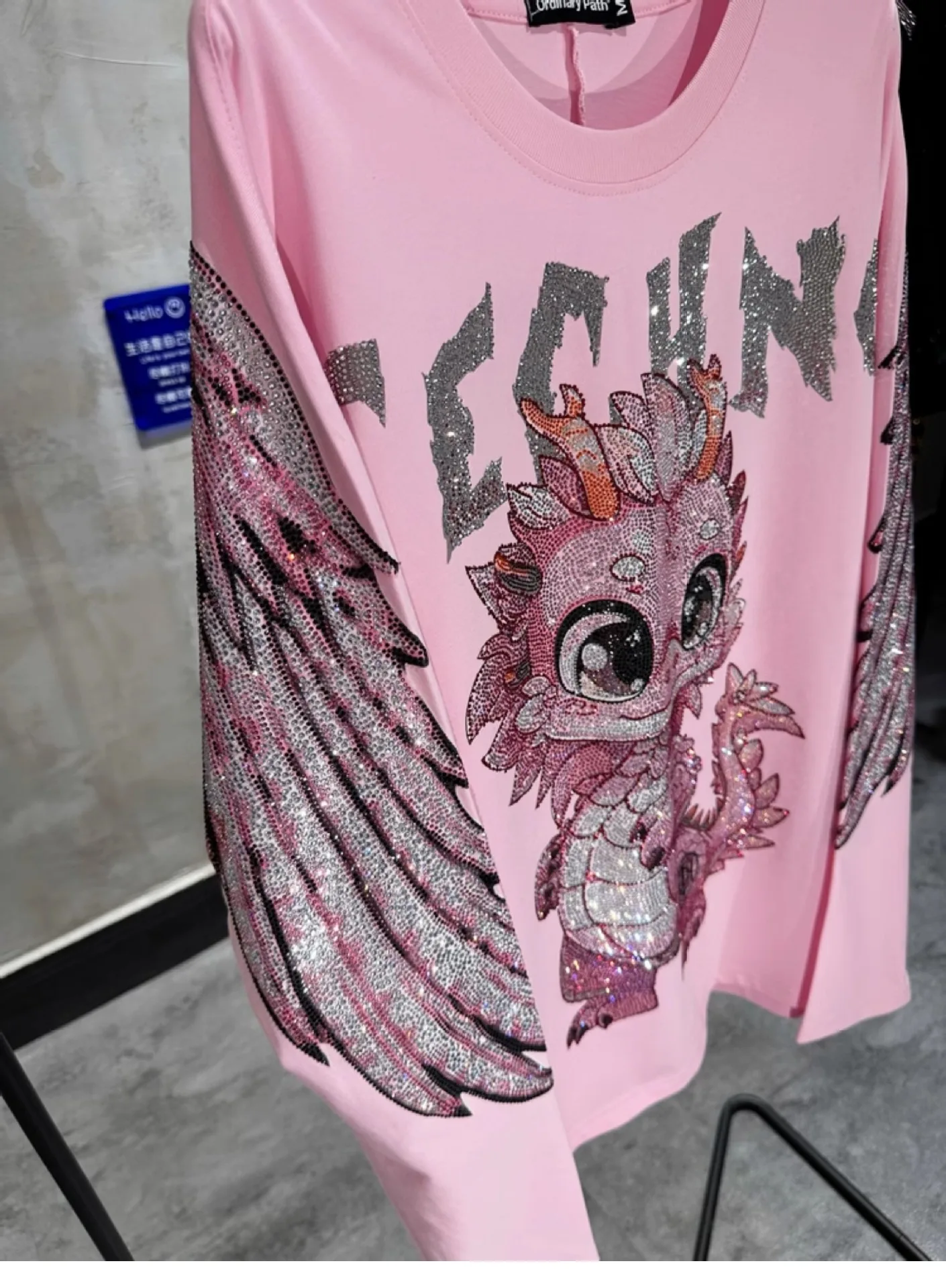 Футболка женская оверсайз свободная Милая рубашка средней длины с длинным