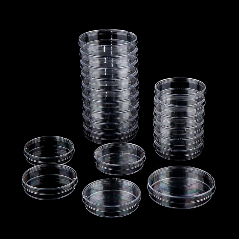 

10Pcs 55mm Polystyrene Sterile Petri Dishes Bacteria Culture Dish for Laboratory Medical Biological Scientific Lab Supplies