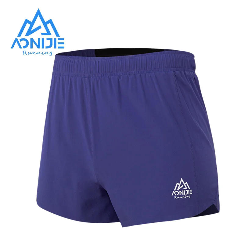 

AONIJIE FW5162 Men Women Female Outdoor Sports Solid Color Shorts Elastic Band External Hot Pants for Running Gym Daily Marathon
