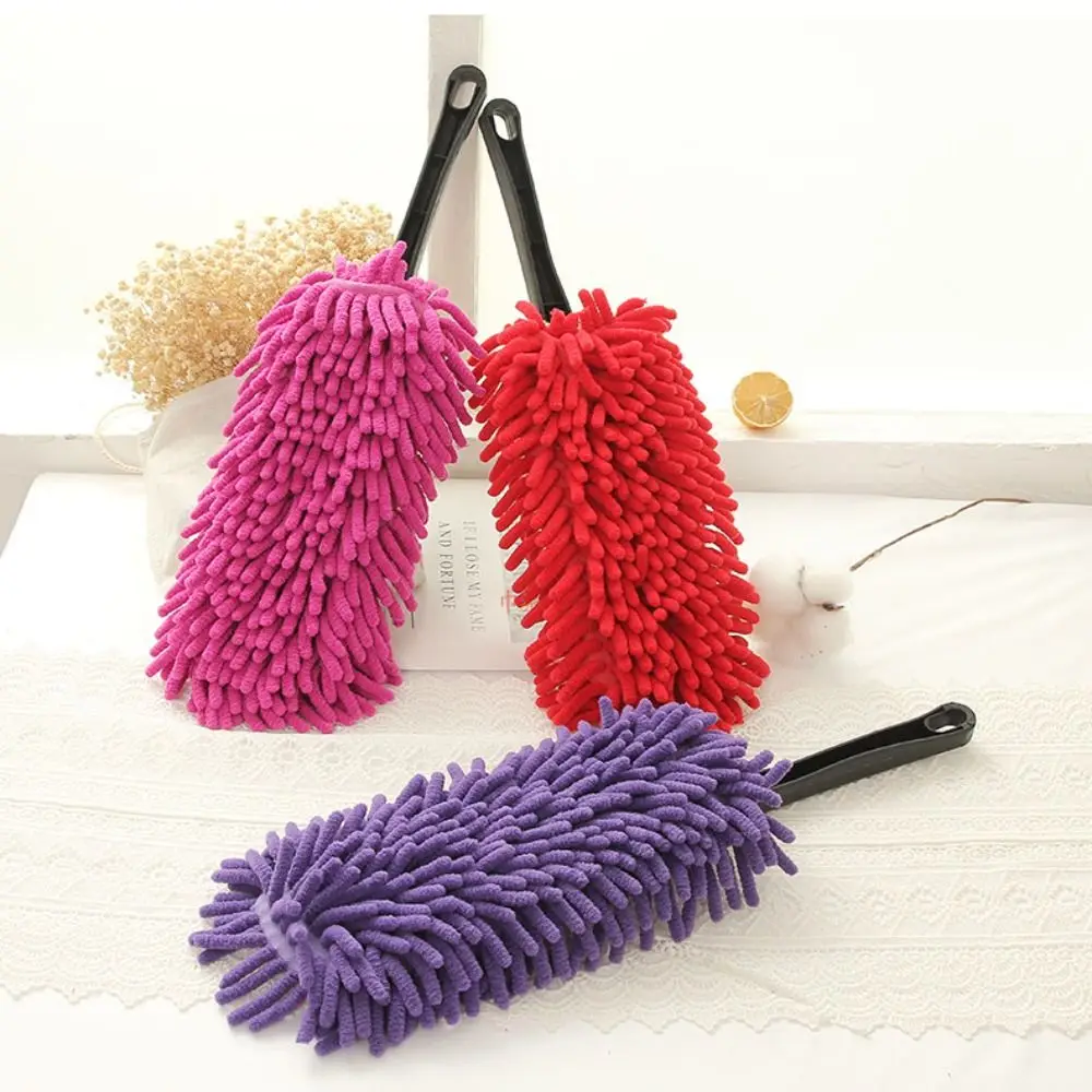 

Microfiber Duster Brush Chenille Dust Remover Home Cleaning Tool Furniture Cleaning Brush Duster Mini Portable Car Wash Brush