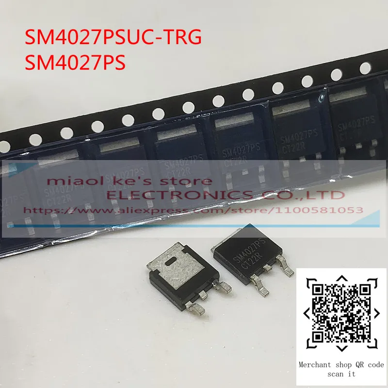 

[10 шт.] 100% Новый оригинальный; Фотомагнитола SM4027PS SMD TO-252 P-channel 40V 74A MOSFET полевой транзистор