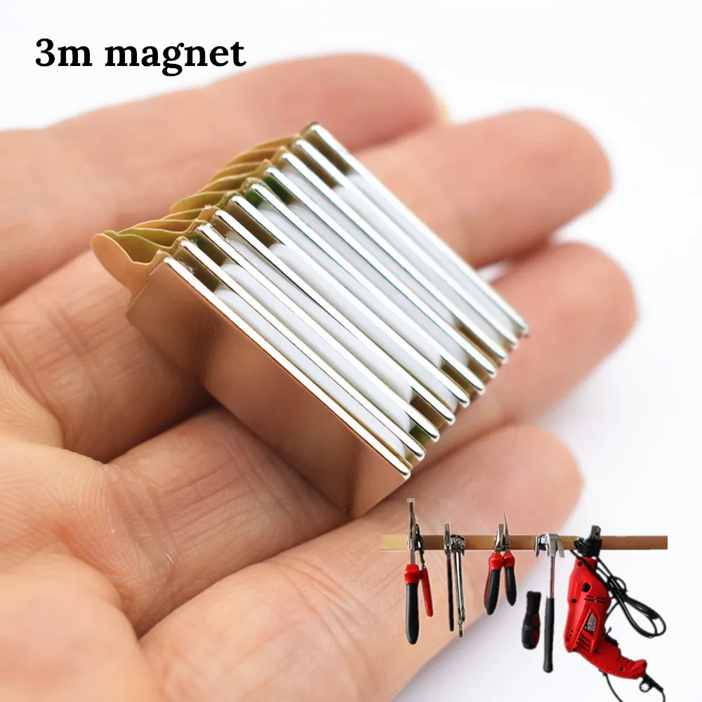 

10pcs N52 Neodymium magnet with 3M glue small block super strong Permanent magnetic adhesive tape Bar Cuboid circle