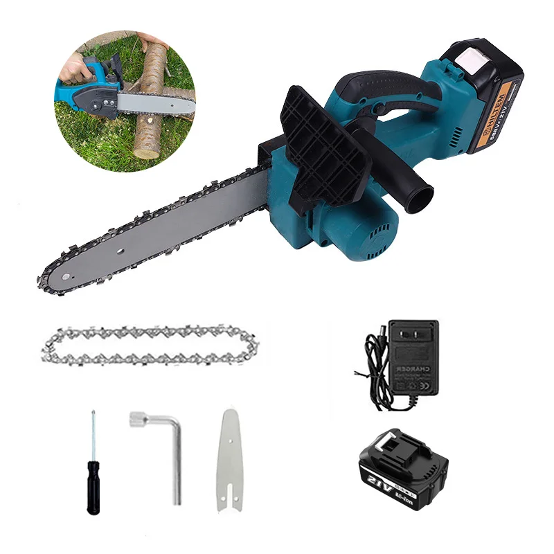Hot Sale Wood Cutting Power Tools 8inch Chain Saw Rechargeable Lithium 24V Cordless 8