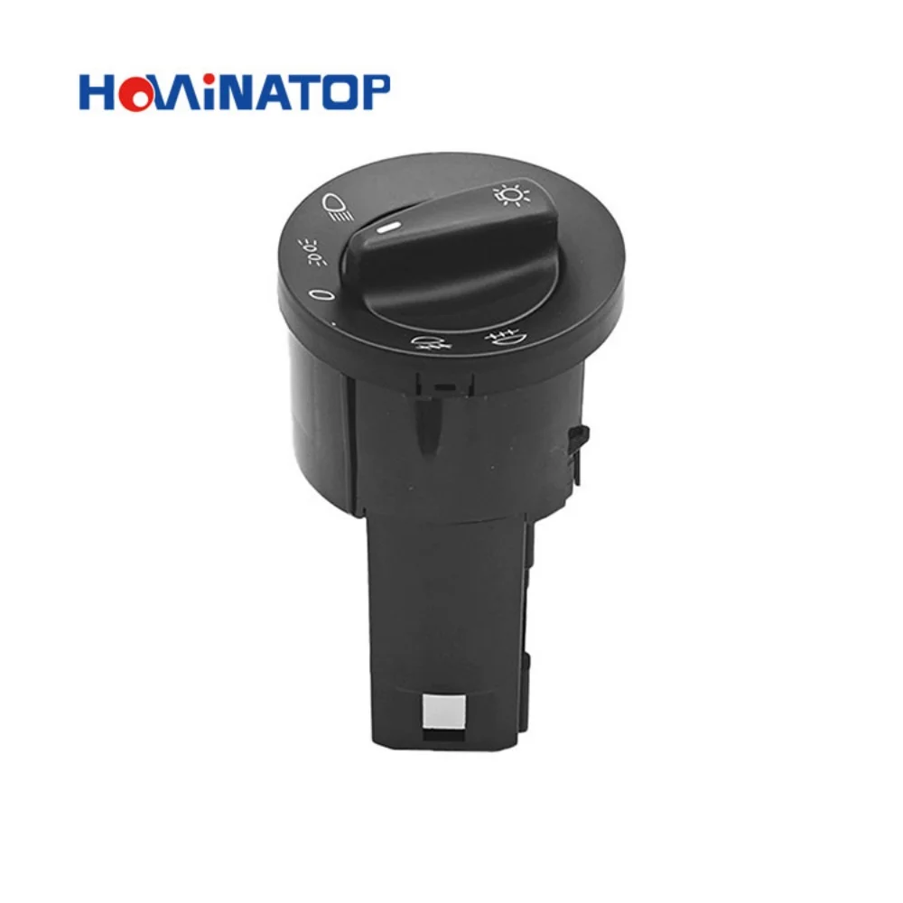 Фото HOWINATOP 1C0941531A 17-контактный 3-позиционный переключатель управления фарами с красной подсветкой для VW Golf Mk4 Bora Passat B5 98-05, замена OEM №3