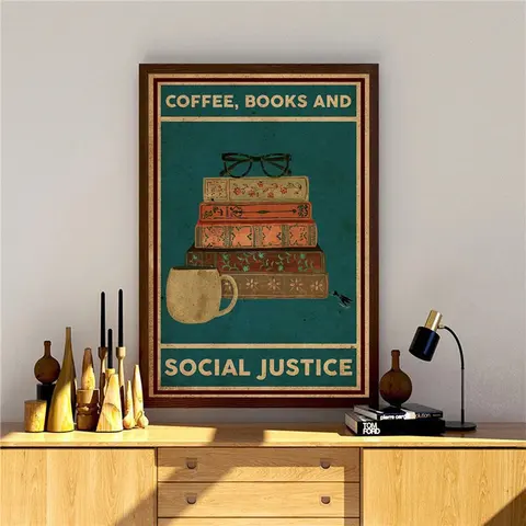 Ретро-постер для чтения книг