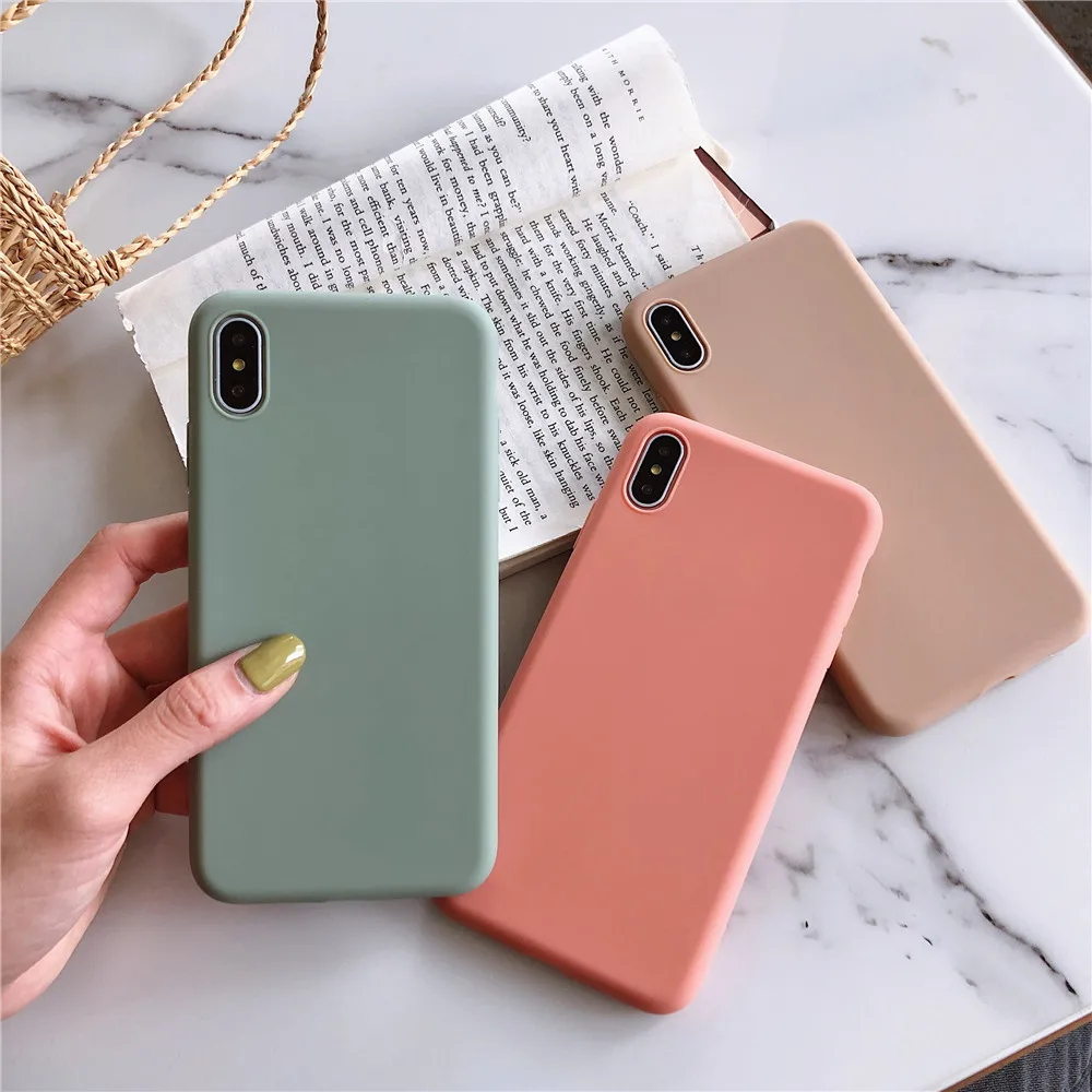 matte silicone phone case for huawei p30 p40 p20 lite p10 mate 20 mate 30 mate 10 lite pro soft tpu candy color back cover coque free global shipping
