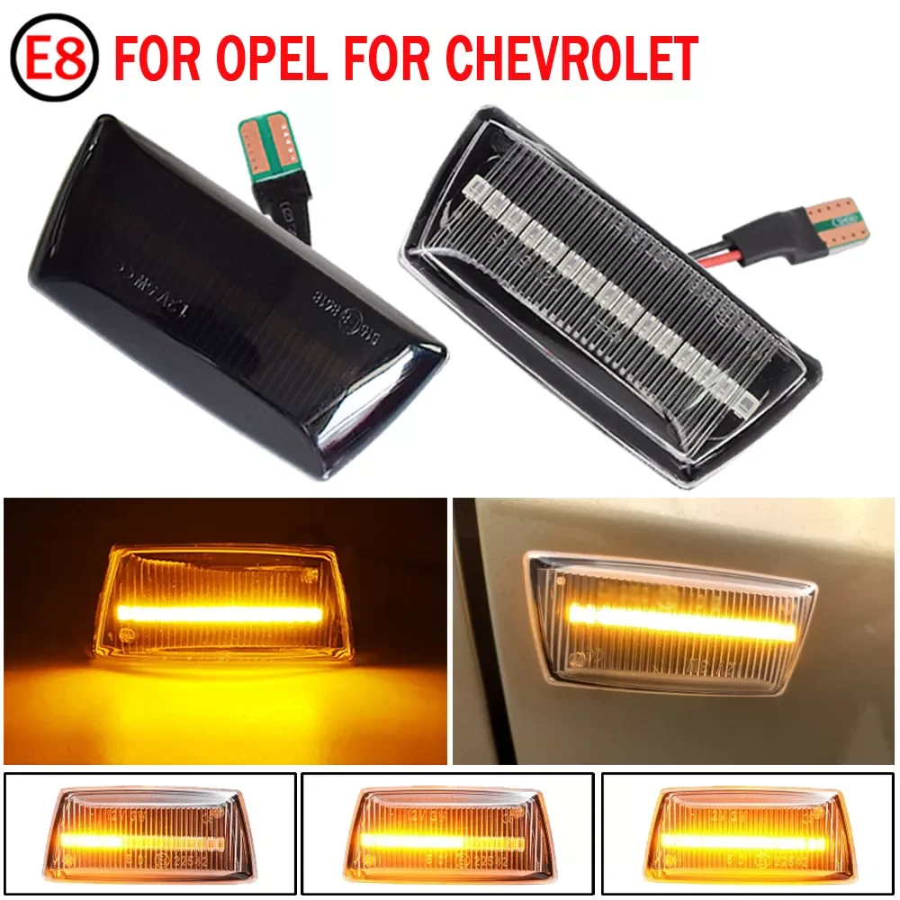

LED Dynamic Car Blinker Side Marker Turn Signal Lights Lamp for Opel Astra H Zafira B Corsa D Cruze Accessories