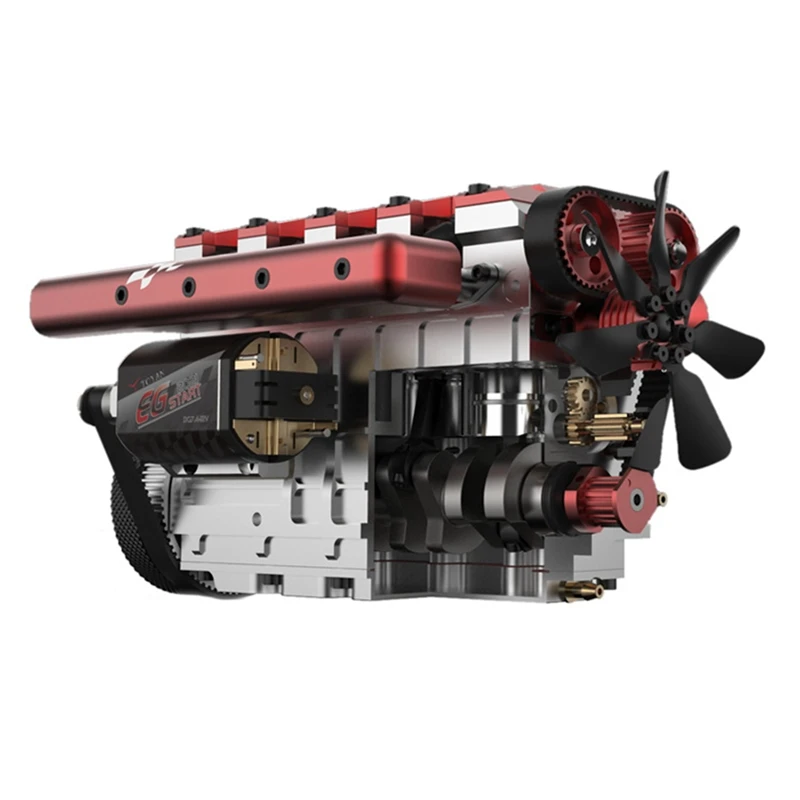 

TOYAN FS-L400 Engine 14Cc Inline 4 Cylinder 4 Stroke Water Cooled Methanol Engine Model For 1:8 1:10 1:12 1:14 RC Car Airplane